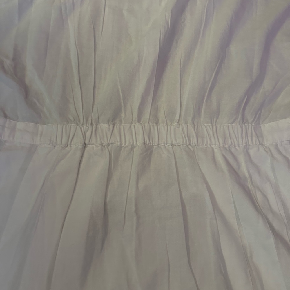 NWT LoveShackFancy Edie Voile Lace Trim Button Front Maxi Dress White Large - Picture 9 of 10